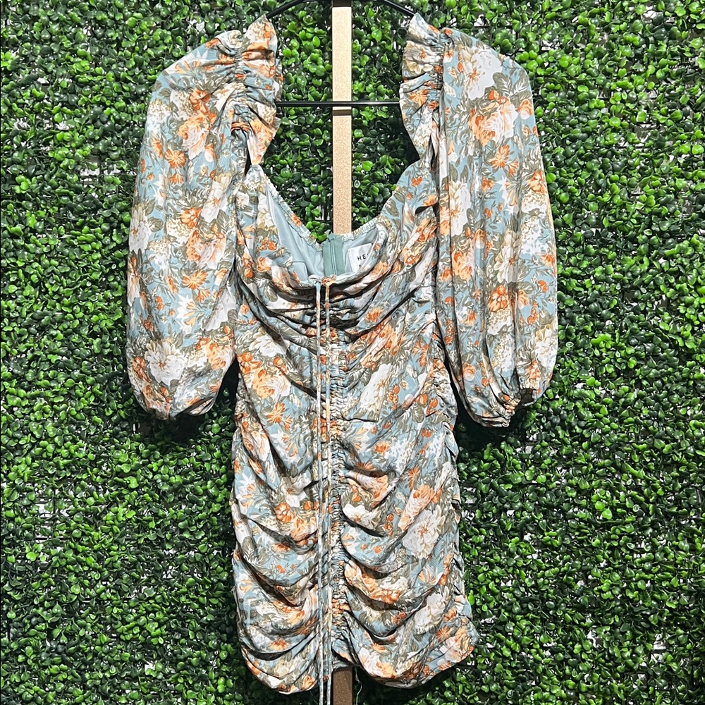 HELLO MOLLY RT: $85 BASQUE COUNTRY DRESS SAGE size XS - Picture 6 of 12